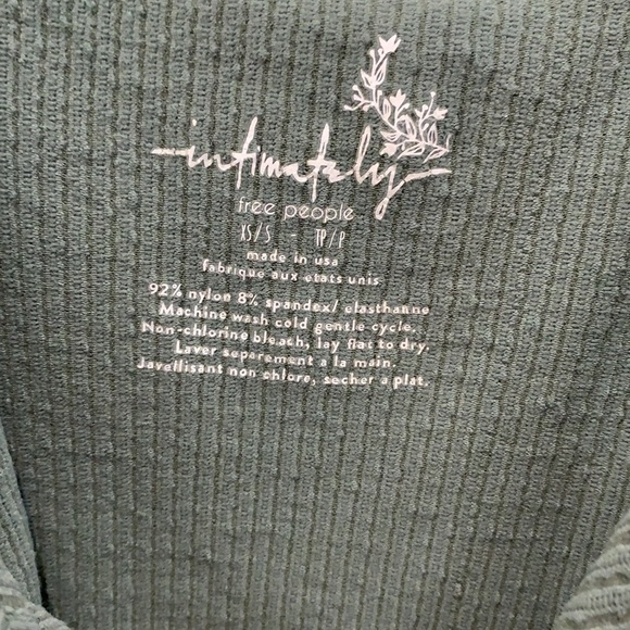 Green Intimate Free People Ruched One Piece - Picture 4 of 4